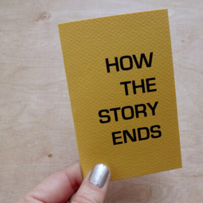 How The Story Ends, art book by Celeste Fichter - cover.